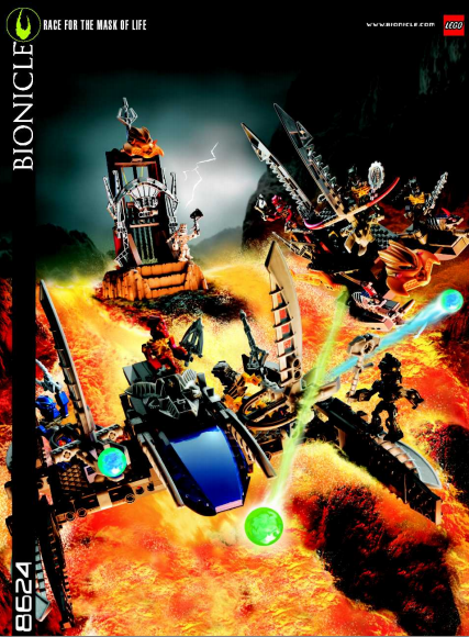 ЛЕГО 8624 Охота за Маской Силы