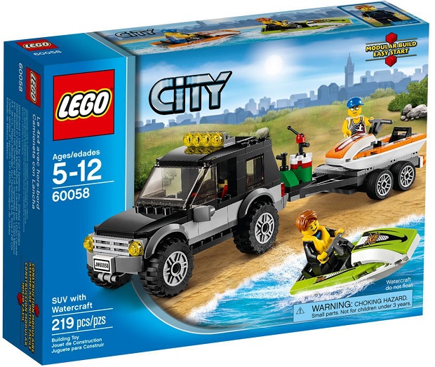 ЛЕГО 60058 Внедорожник с катером