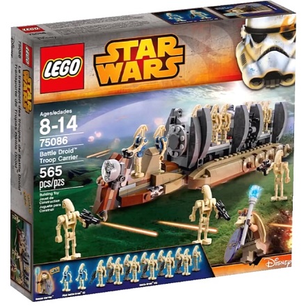 Инструкция ЛЕГО 75086 Battle Droid Troop Carrier (Бронетранспортер боевых дроидов)